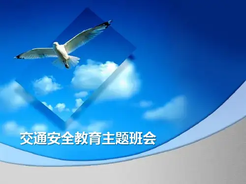 【精品主题班会课件】交通安全教育主题班会PPT课件