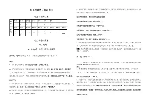 标点符号的用法