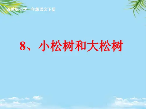 《小松树和大松树》课件全面版