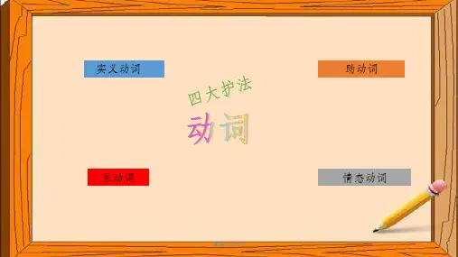初中英语语法-动词复习(完整24张)ppt课件