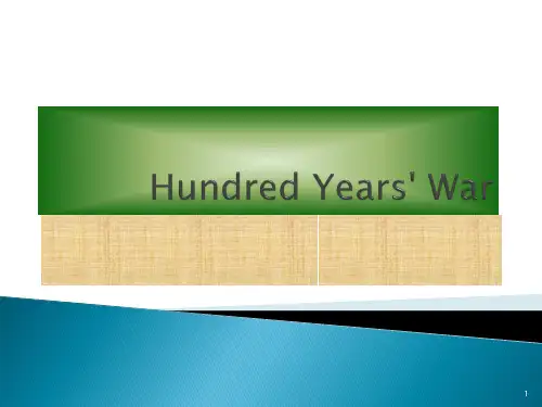 Hundred Years' War ppt