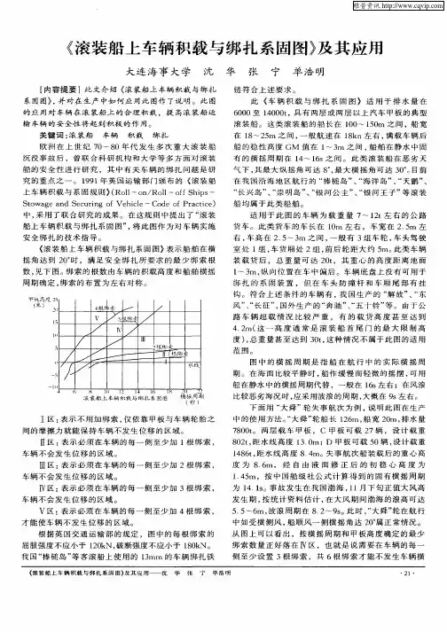 《滚装船上车辆积载与绑扎系固图》及其应用