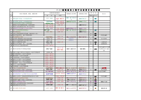 CJJ城镇建设工程行业标准