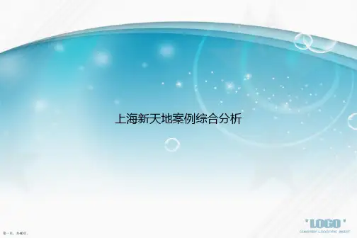 上海新天地案例综合分析讲课文档
