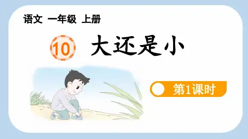 新部编人教版一年级语文上册《大还是小》教学课件