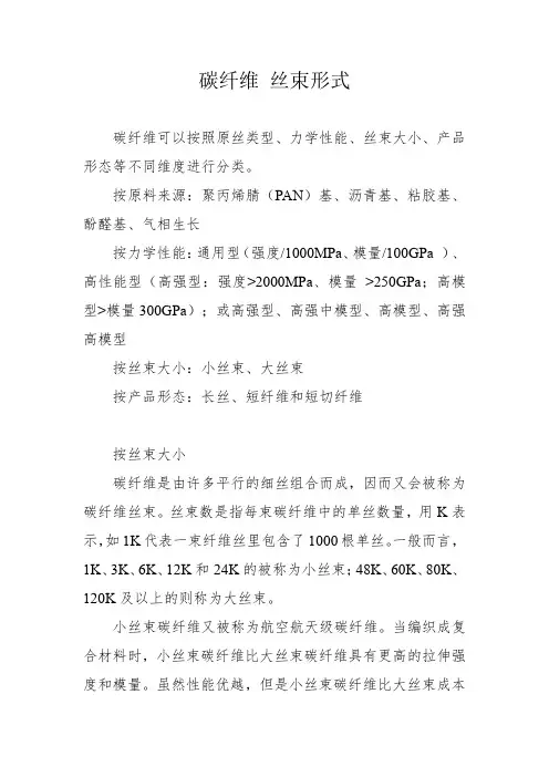 碳纤维 丝束形式
