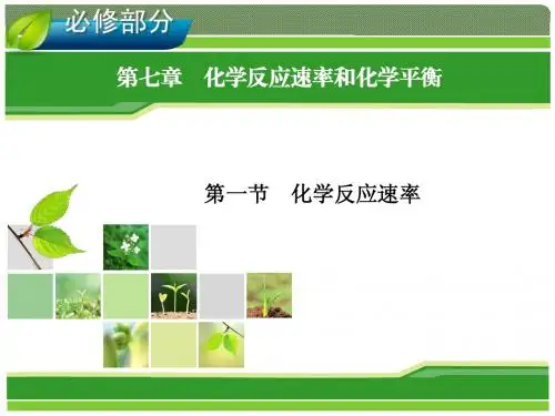 2014年高考一轮化学(人教版)：第7章 化学反应速率和化学平衡 第1节