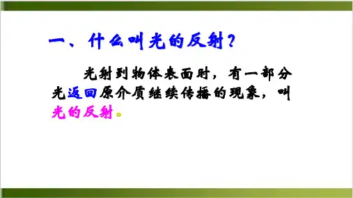 人教版《光现象》ppt名师课件1