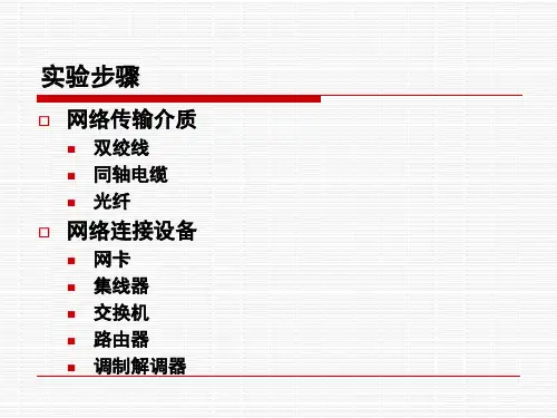 精选网络常见设备及网络拓扑结构