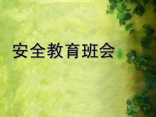 大学生安全教育_PPT
