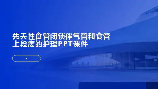 先天性食管闭锁伴气管和食管上段瘘的护理PPT课件