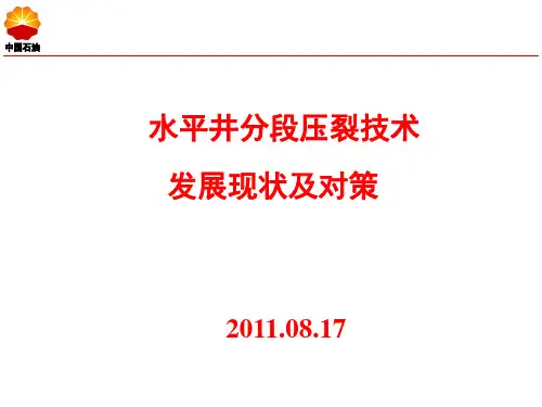 水平井分段压裂技术现状及对策.