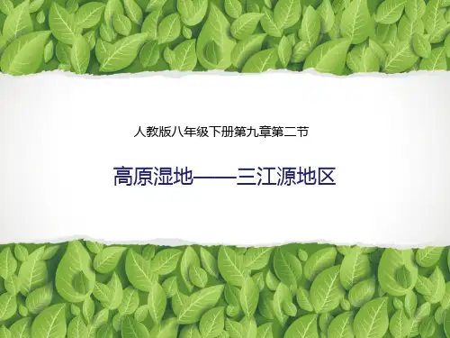 《高原湿地三江源地区》课件