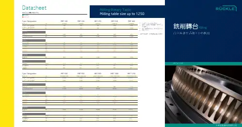 金圣通科技-德国RUCKLE(锐科乐)MRT≤1250铣削转台样本