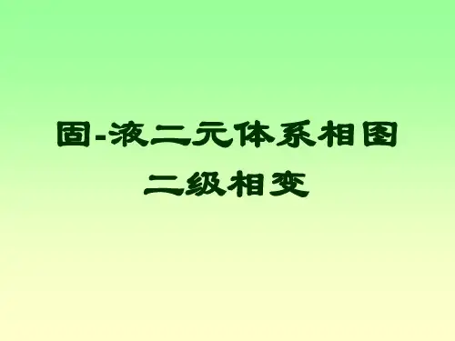 固-液二元体系相图二级相变