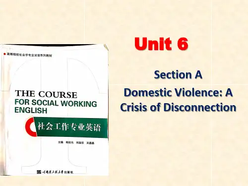 《社会工作专业英语》Unit 6