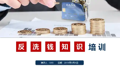 图文反洗钱知识培训PPT课件模板