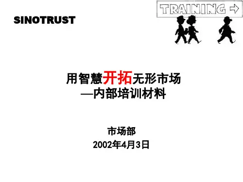 新华信内部培训材料-用智慧开启无形的市场