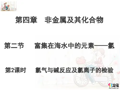 课件5：4.2.2 氯气与碱反应及氯离子的检验