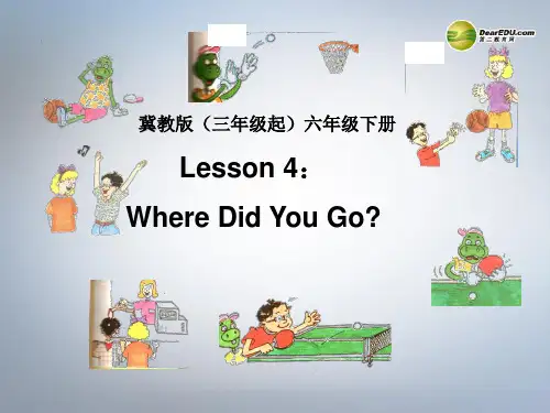 六年级英语下册Lesson4Wheredidyougoppt课件一冀教版