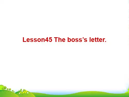 新概念英语lesson45-46(共12页)课件