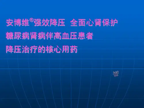 糖尿病肾病诊治指南ppt课件