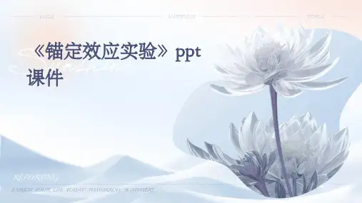 《锚定效应实验》课件