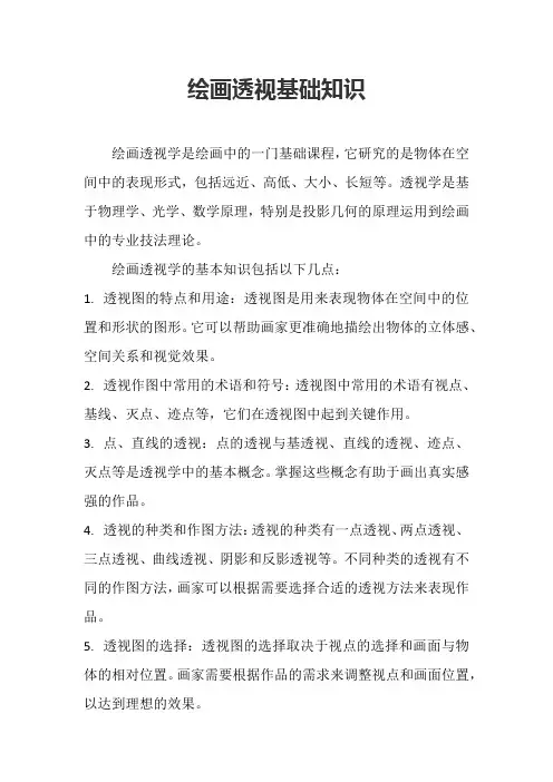 绘画透视基础知识