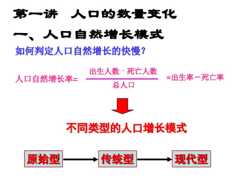 高三一轮复习人口的变化课件