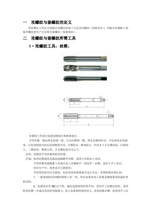 攻螺纹