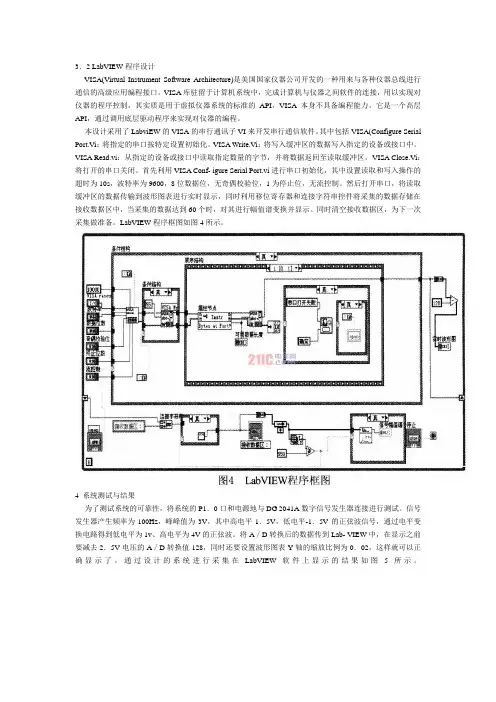 LabVIEW程序设计串口