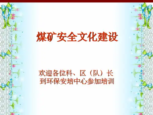 《煤矿安全文化建设》PPT课件
