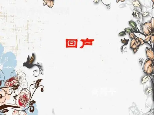二年级语文下册《回声》课件