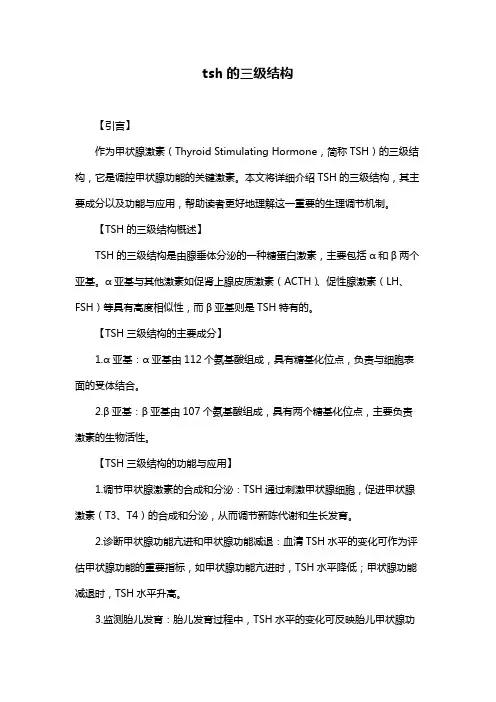 tsh的三级结构