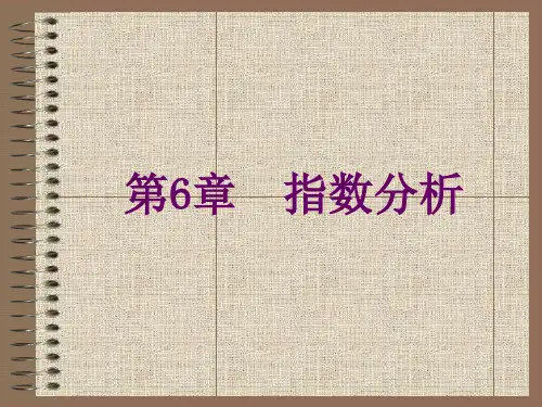 统计学基础课件 第6章 指数分析