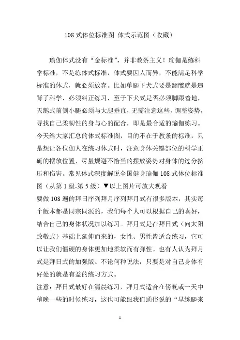 108式体位标准图 体式示范图(收藏)
