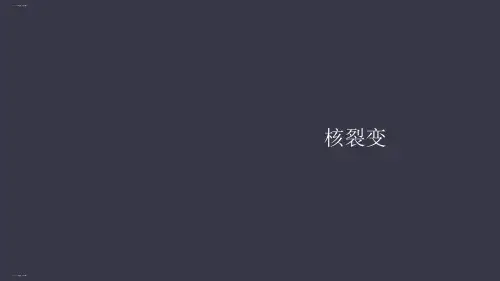 人教版高中物理选修3-5 19.6核裂变
