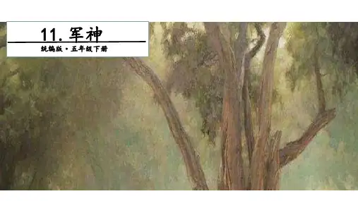五年级语文下册执教课件-军神第一单元课部编版
