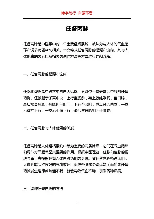 任督两脉_精品文档