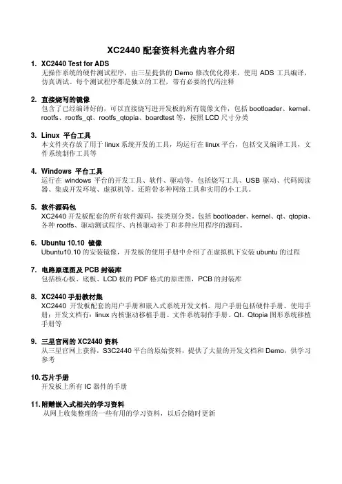 光盘内容介绍