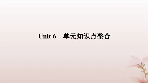 新教材2023版高中英语Unit6Survival单元知识点整合课件外研版选择性必修第二册