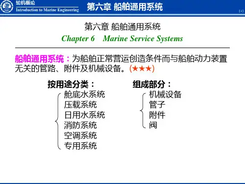 轮机概论课件船舶通用系统