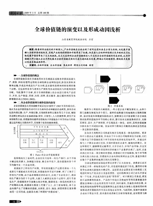 全球价值链的演变以及形成动因浅析
