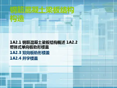 建筑结构——钢筋混凝土梁板结构构造