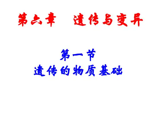 《DNA是主要的遗传物质》