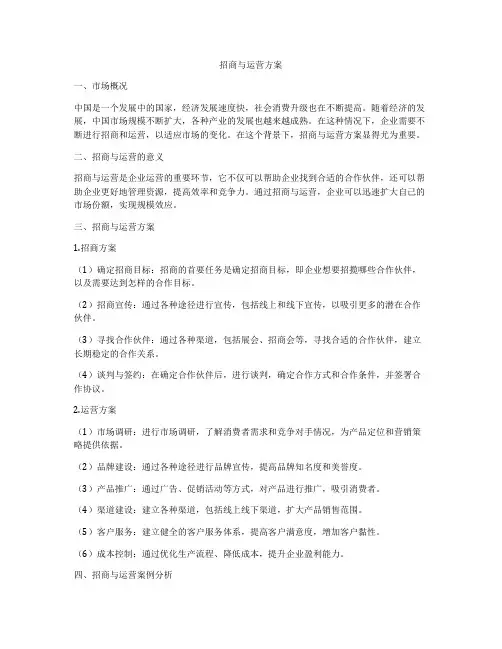 招商与运营方案