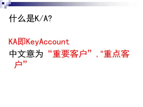 KA经理操作手册