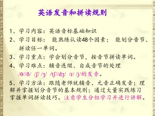 音标发音和规则ppt