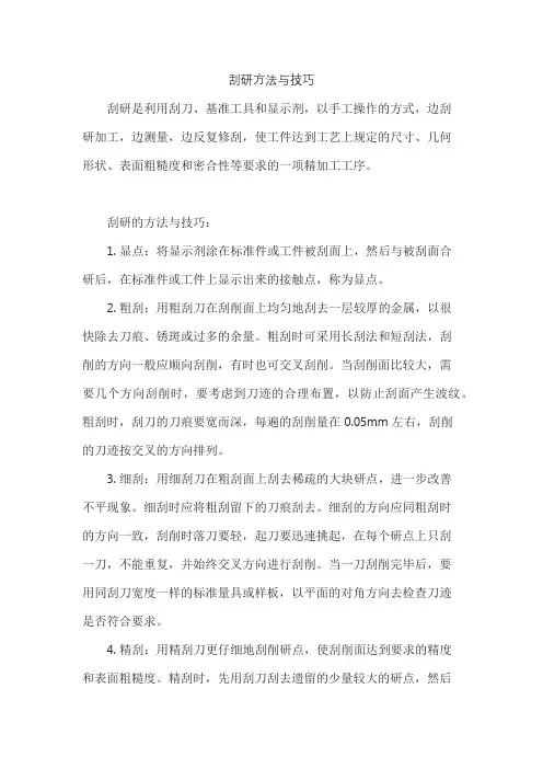 刮研方法与技巧
