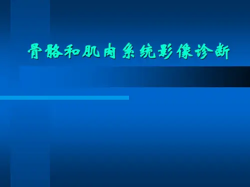 医学影像学：骨骼和肌肉系统影像诊断